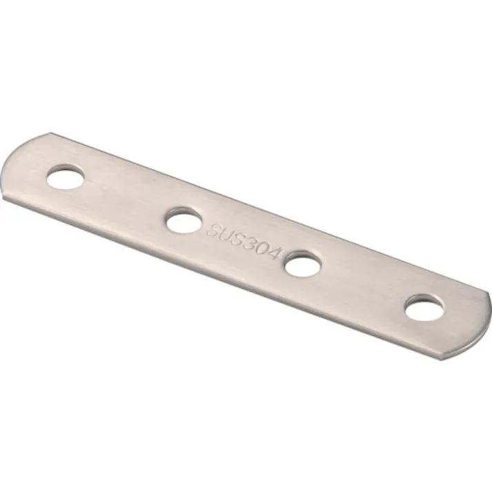 【CAINZ-DASH】トラスコ中山 ジョイント金具19型フラット ステンレス 長さ100 穴数4 TK19-F4S【別送品】