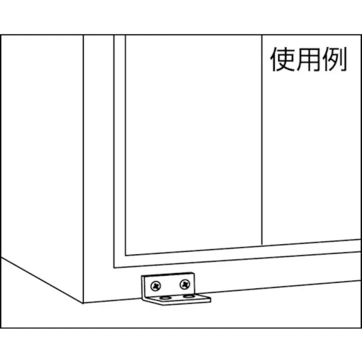【CAINZ-DASH】トラスコ中山 不等辺アングル 140mm クロム TKA-140BC【別送品】