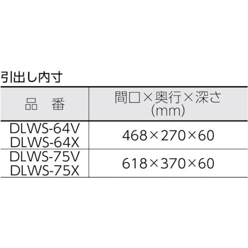 CAINZ-DASH】トラスコ中山 ツールワゴン ドルフィン用引出 １段