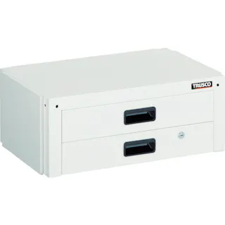 【CAINZ-DASH】トラスコ中山 ツールワゴン ドルフィン用引出 2段 750X500 ホワイト DLWS-75X-W【別送品】