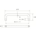 【CAINZ-DASH】トラスコ中山 引き取手　ステンレス製　めねじ　Φ７ＸＬ７５ＸＨ３０（１個＝１袋） TTO-7-68A【別送品】