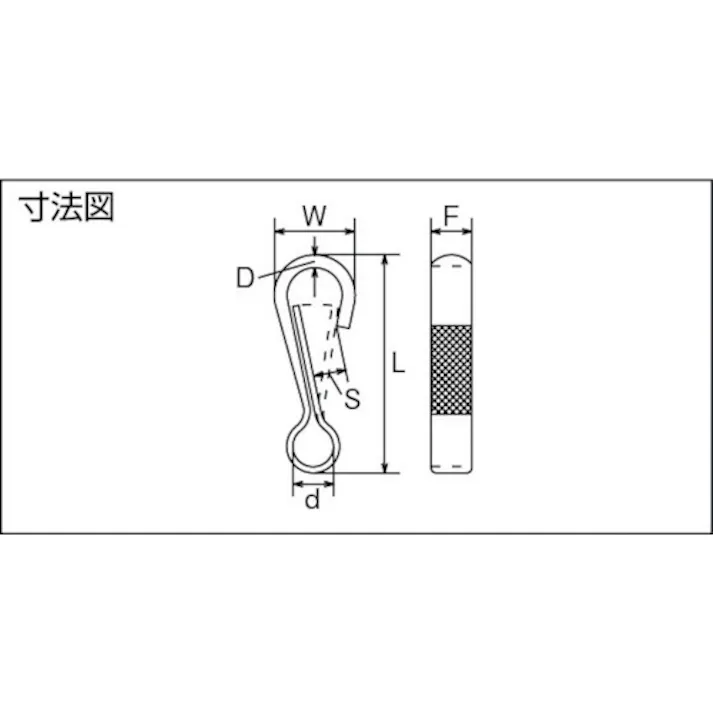 【CAINZ-DASH】トラスコ中山 ピンフック ステンレス製 #2 20個入 TPF-2【別送品】