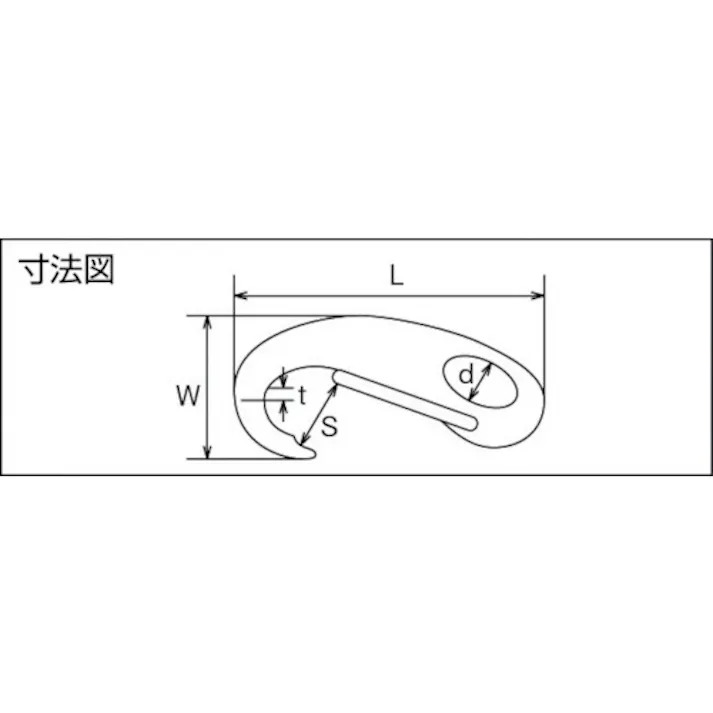 【CAINZ-DASH】トラスコ中山 マガタマフック ステンレス製 (1個=1袋) TMF-S1【別送品】