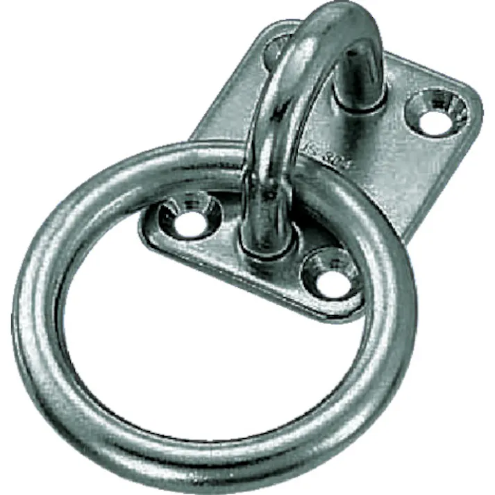 【CAINZ-DASH】トラスコ中山 丸カンプレート ステンレス製 5mm (1個=1袋) TMP-5【別送品】