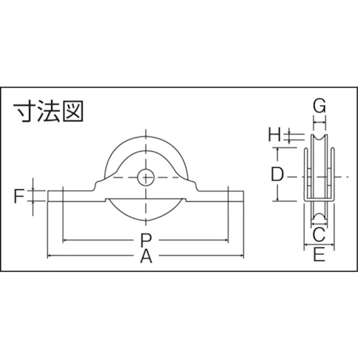 【CAINZ-DASH】トラスコ中山 ステンレス ベアリング戸車(木製建具用) 丸型(コ型枠) Φ36 (2個入) THS-15-36M【別送品】