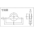 【CAINZ-DASH】トラスコ中山 ベアリング戸車（木製建具用）　平型（平板枠）　Φ３０　（２個入） THS-25-30F【別送品】