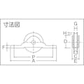 【CAINZ-DASH】トラスコ中山 ベアリング戸車（木製建具用）　丸型（平板枠）　Φ３０　（２個入） THS-25-30M【別送品】