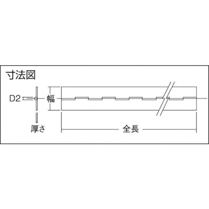 【CAINZ-DASH】トラスコ中山 ステンレス製長蝶番　厚さ１．５ｍｍＸ幅５０ｍｍＸ全長１０００ｍｍ THS-1550-1000【別送品】