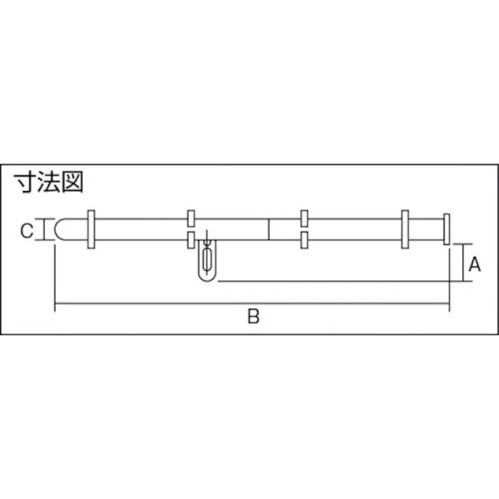 【CAINZ-DASH】トラスコ中山 丸棒貫抜 溶接用・ステンレス製 300mm TKY-300S【別送品】