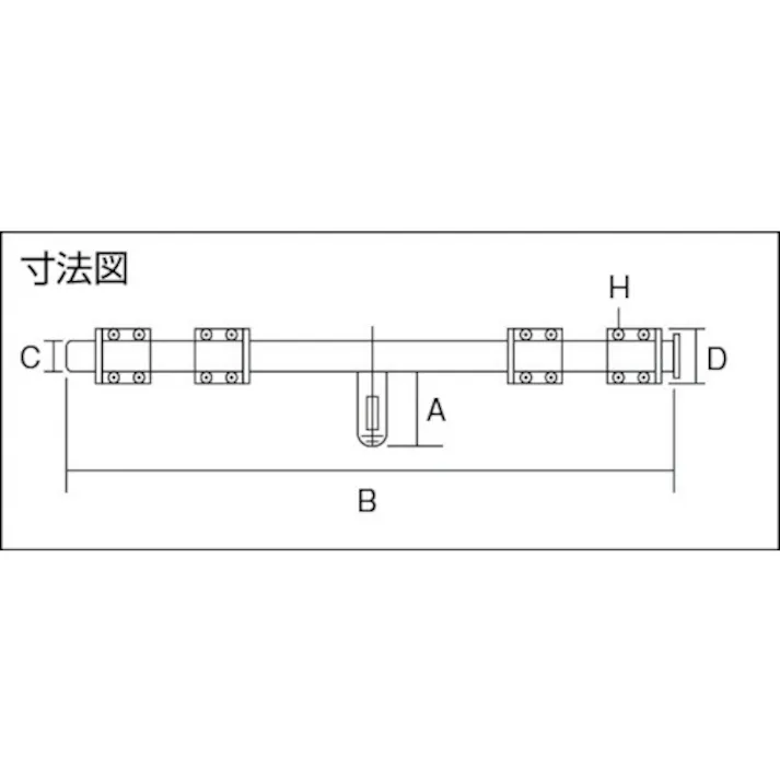 【CAINZ-DASH】トラスコ中山 超強力丸棒貫抜 ステンレス製 1200mm TKN-1200S【別送品】