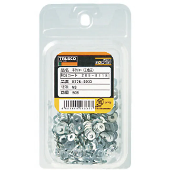 【CAINZ-DASH】トラスコ中山 平ワッシャー JIS 三価白 M6 151個入 B726-0006【別送品】