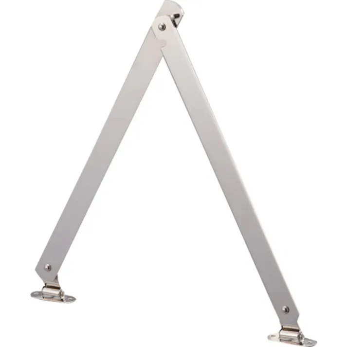 【CAINZ-DASH】トラスコ中山 スチール製止付き平棒ステー 全長450mm 左用 TS-51-L【別送品】