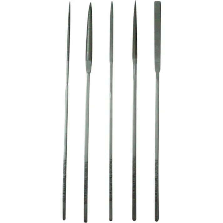 【CAINZ-DASH】トラスコ中山 ダイヤモンドニードルヤスリ 半丸・三角・平・角・丸 5本組S 細目 TNFS2【別送品】