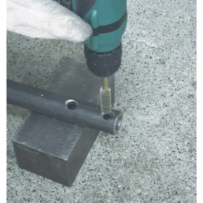 【CAINZ-DASH】トラスコ中山 ネジリブラシ 電動用 アラミド繊維 線0.2X外径Φ25X軸Φ6 TB-5745【別送品】