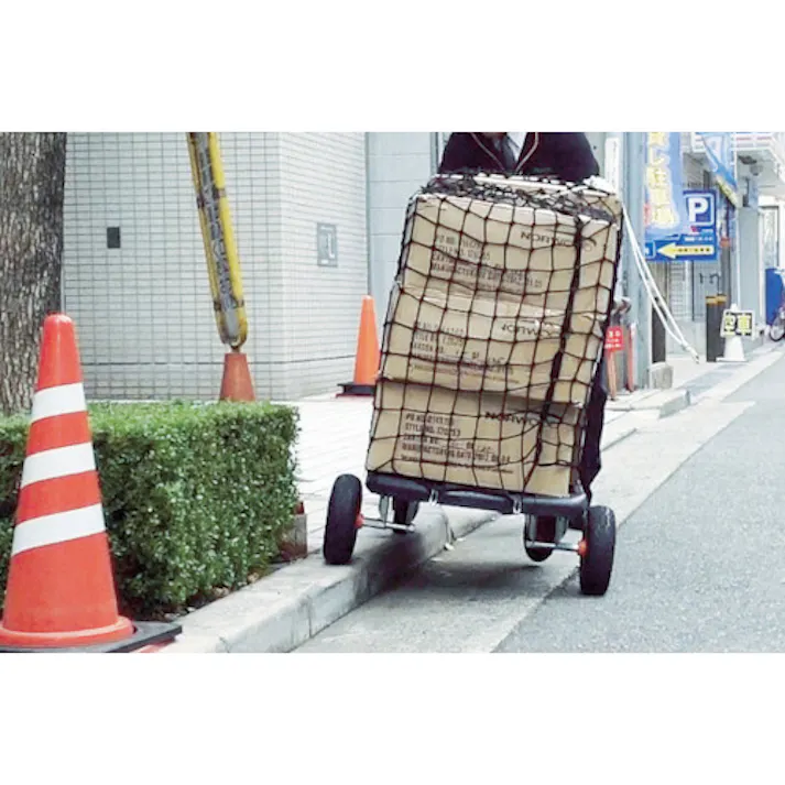 【CAINZ-DASH】トラスコ中山 台車用荷崩れ防止ネット ホーミータイ 1200×600 ブラック HMT-60【別送品】