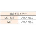 【CAINZ-DASH】トラスコ中山 ナベ頭座金組込ねじ　Ｐ＝４　三価白　Ｍ６×１２　２６本入　（ばね座金＋ＪＩＳ小形ワッシャー付き） B751-0612【別送品】