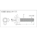 【CAINZ-DASH】トラスコ中山 六角穴付ボルト　三価白　全ネジ　Ｍ３×８　３９本入　／キャップボルト（ＣＡＰ） B730-0308【別送品】