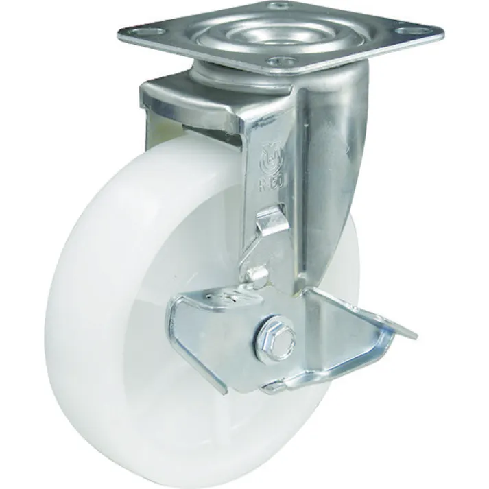 【CAINZ-DASH】トラスコ中山 キャスター TYSシリーズ 自在 SP付 ナイロン車150mm TYSNYB-150【別送品】