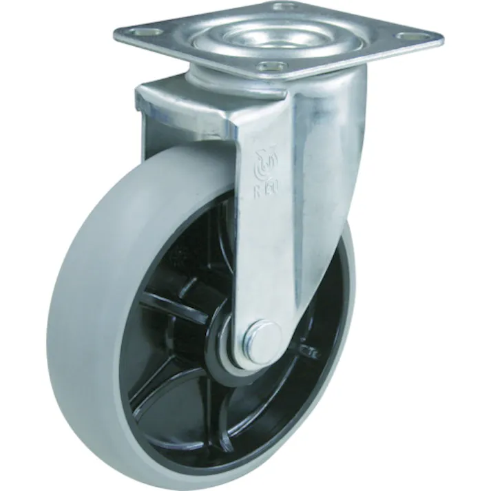 【CAINZ-DASH】トラスコ中山 キャスター TYSシリーズ 自在 ウレタン車100mm TYSU-100【別送品】