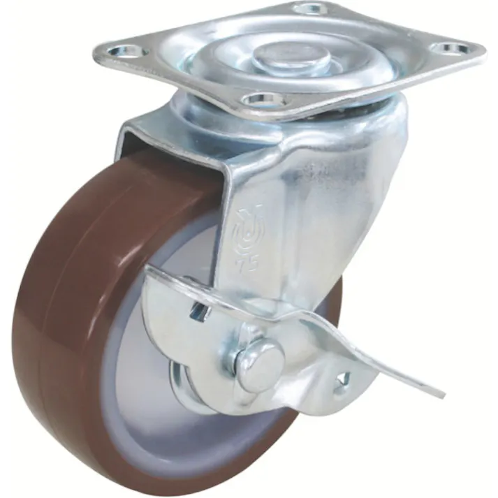 【CAINZ-DASH】トラスコ中山 キャスター TYSシリーズ 自在 SP付 ウレタン車50mm TYSUB-50【別送品】