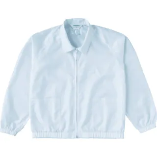 【CAINZ-DASH】トラスコ中山 制電糸グリッド仕様ジャケット(衿付) ホワイト L TCLGJ-W-L【別送品】