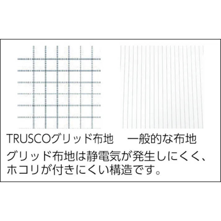 【CAINZ-DASH】トラスコ中山 制電糸グリッド仕様フード無つなぎ服 ホワイト M TCOG-W-M【別送品】