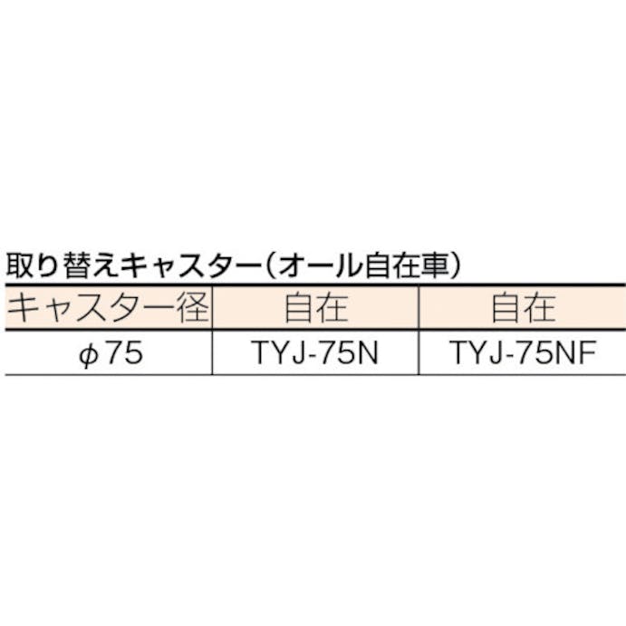 【CAINZ-DASH】トラスコ中山 樹脂製平台車　ルートバン　３７０Ｘ５００　オール自在　グリーン MP-500J【別送品】