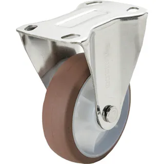 【CAINZ-DASH】トラスコ中山 キャスター TYSシリ-ズ オールステンレス 固定 ウレタン Φ75 TYSUK-SUS-75【別送品】