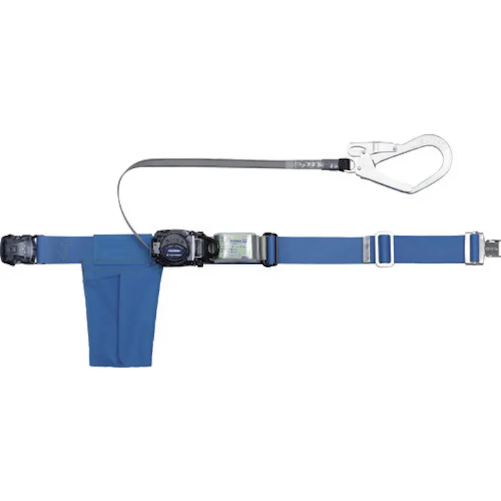 【CAINZ-DASH】トラスコ中山 巻取式 胴ベルト型墜落制止用器具 幅50mmX長さ1200mm ブルー GR-OT593A-B【別送品】