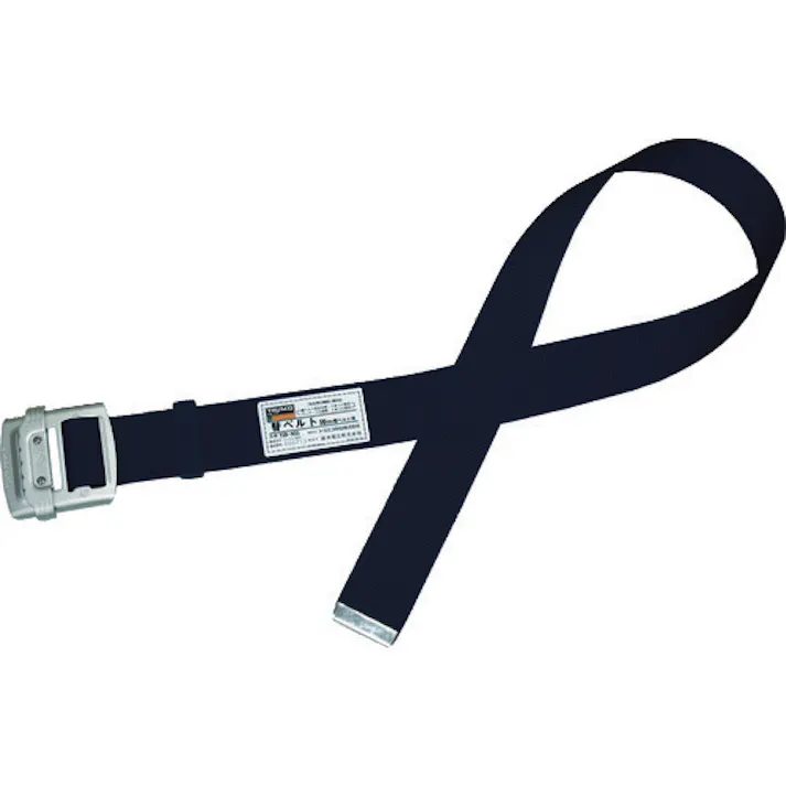 【CAINZ-DASH】トラスコ中山 胴ベルト用替ベルト 幅50mmX長さ1400mm ブラック アルミ製スライドバックル付 TSB-NS5A-L-BK【別送品】