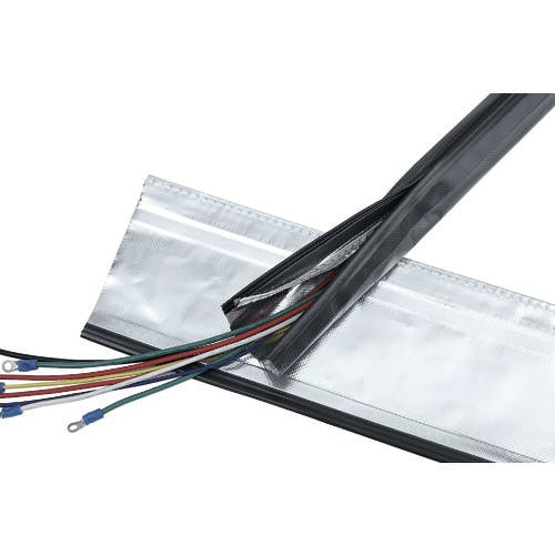 【CAINZ-DASH】トラスコ中山 電磁波シールド結束チューブ　ジッパータイプ　４０Φ１０ｍ SHNF-40-10-R2【別送品】