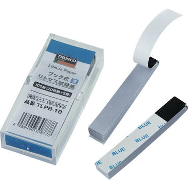 【CAINZ-DASH】トラスコ中山 ブック式リトマス試験紙　２０枚綴Ｘ５冊　青【別送品】