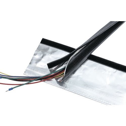 トラスコ中山 電磁波シールド結束チューブ マジックタイプ 100Φ5m MTF-100-5-R2 電線保護チューブ トラスコ中山 電磁波シールド結束チューブ マジックタイプ 100Φ5m MTF-100-5-R2 電線保護チューブ