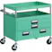 【CAINZ-DASH】トラスコ中山 ツールワゴン フェニックスワゴン 抗菌 省音 750X500XH740 引出付 ヤンググリーン PEW-772XW-YG【別送品】