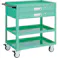 【CAINZ-DASH】トラスコ中山 ツールワゴン イーグルワゴン 600×400×H880 2段引出付 ウレタン車輪 ヤンググリーン EGW-963V2U-YG【別送品】