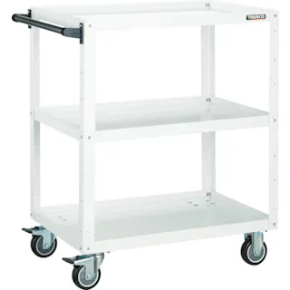 【CAINZ-DASH】トラスコ中山 ツールワゴン イーグルワゴン 600X400XH600 ウレタン車輪 ヤンググリーン EGW-662U-YG【別送品】