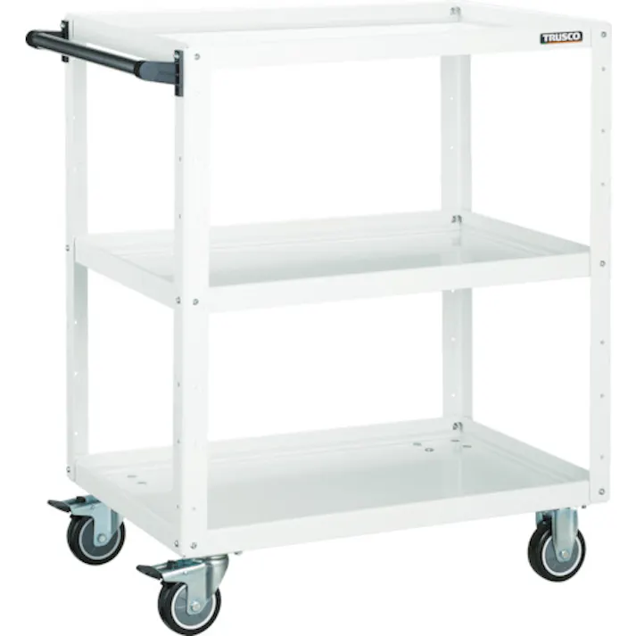 【CAINZ-DASH】トラスコ中山 ツールワゴン イーグルワゴン 600X400XH880 ウレタン車輪 ヤンググリーン EGW-963U-YG【別送品】