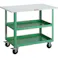 【CAINZ-DASH】トラスコ中山 ツールワゴン イーグルワゴン 750X500XH740 天板付 ヤンググリーン EGW-772T-YG【別送品】