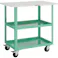 【CAINZ-DASH】トラスコ中山 ツールワゴン イーグルワゴン 750×500×H900 天板付 4輪自在 ヤンググリーン EGW-972TJ-YG【別送品】