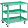 【CAINZ-DASH】トラスコ中山 ツールワゴン イーグルワゴン 750X500 4輪自在 ヤンググリーン EGW-973J-YG【別送品】