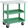 【CAINZ-DASH】トラスコ中山 ツールワゴン バーディワゴン 750X500 天板付 ヤンググリーン BDW-972T-YG【別送品】