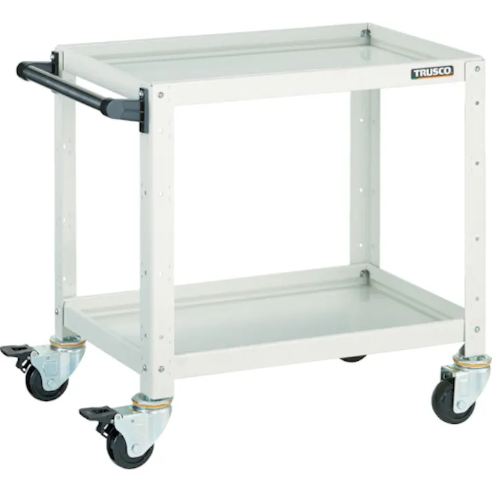 【CAINZ-DASH】トラスコ中山 ツールワゴン バーディワゴン 600×400×H600 ウレタン双輪 ヤンググリーン BDW-662D-YG【別送品】