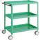 【CAINZ-DASH】トラスコ中山 ツールワゴン バーディワゴン 600×400×H740 ウレタン双輪 ヤンググリーン BDW-763D-YG【別送品】