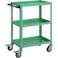 【CAINZ-DASH】トラスコ中山 ツールワゴン バーディワゴン 600X400XH880 ウレタン車輪 ヤンググリーン BDW-963U-YG【別送品】