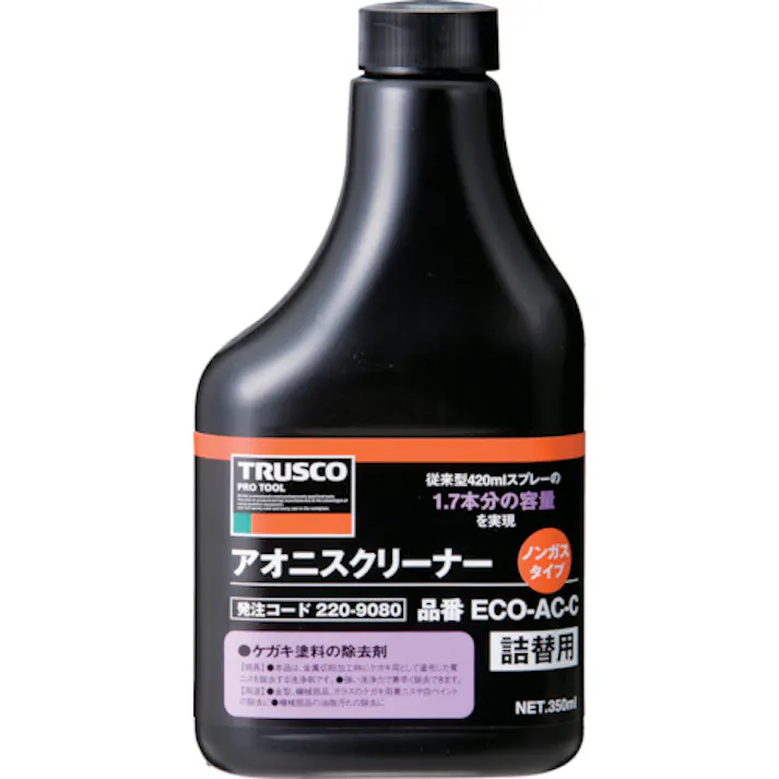 【CAINZ-DASH】トラスコ中山 αアオニスノンガスクリーナー 替ボトル 350ml ECO-AC-C【別送品】