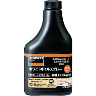 【CAINZ-DASH】トラスコ中山 【一時受注停止】αホワイトオイルノンガスタイプ 替ボトル 350ml ECO-WO-C【別送品】