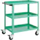 【CAINZ-DASH】トラスコ中山 ツールワゴン バーディワゴン 750X500XH740 3段 ヤンググリーン BDW-773-YG【別送品】