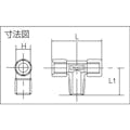 【CAINZ-DASH】トラスコ中山 ねじ込み継手　チーズ　ＲＣ３／８ＸＲ３／８ＸＲＣ３／８ TN-0313T【別送品】