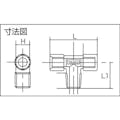 【CAINZ-DASH】トラスコ中山 ねじ込み継手　チーズ　ＲＣ１／４ＸＲＣ１／４ＸＲＣ１／４ TN-12T【別送品】