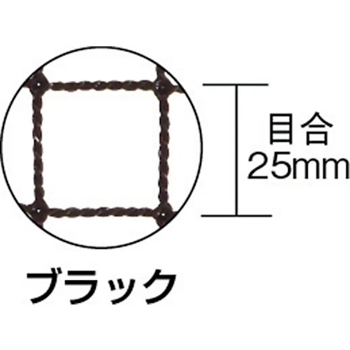 【CAINZ-DASH】トラスコ中山 多目的ネット 目合25mm 幅3.6mX長さ5.4m ブラック TNS25-3654BK【別送品】